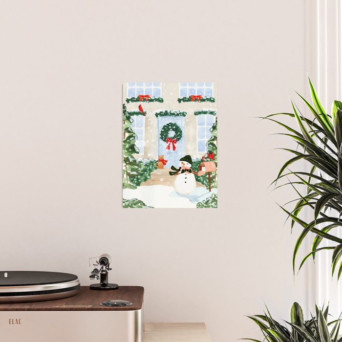 Winter Snowman Poster Gallery Image 2