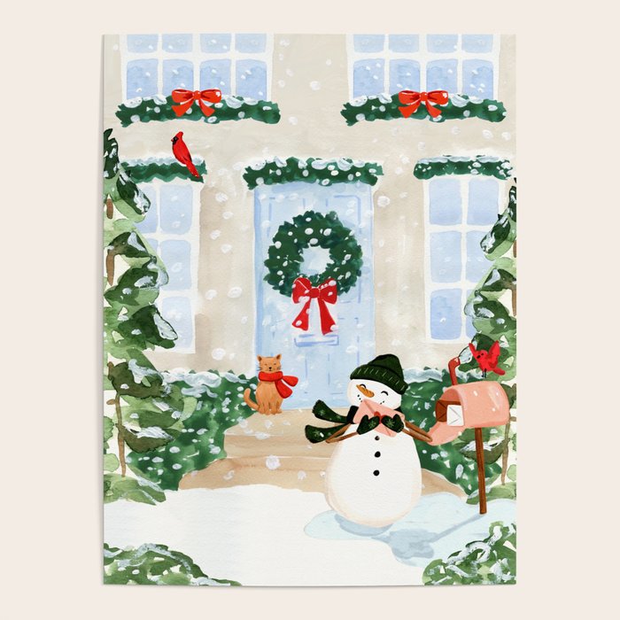 Winter Snowman Poster Gallery Image 4