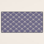 Bows & Ribbons Pattern XXXIII Neutral Lavender Purple Desk Mat Gallery Image 3