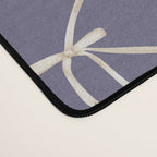 Bows & Ribbons Pattern XXXIII Neutral Lavender Purple Desk Mat Gallery Image 4