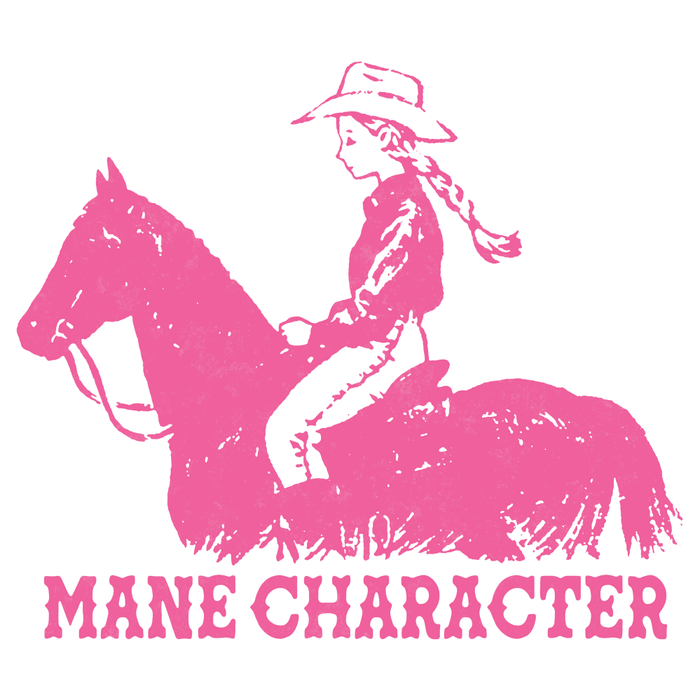 Mane Character Cowgirl Western Pun - Pink Horse funny Coffee Mug Gallery Image 2