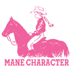 Mane Character Cowgirl Western Pun - Pink Horse funny Coffee Mug Gallery Image 2