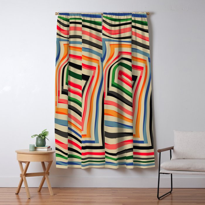 abstract lines Window Curtain Gallery Image 1