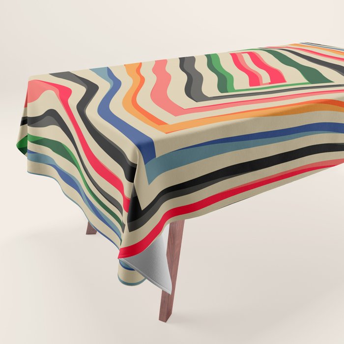 abstract lines Tablecloth Gallery Image 1