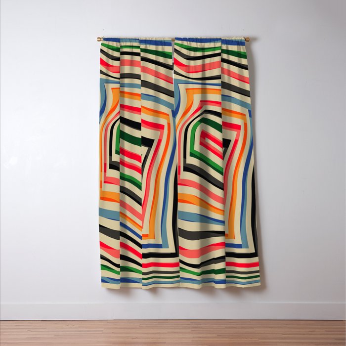 abstract lines Window Curtain Gallery Image 3