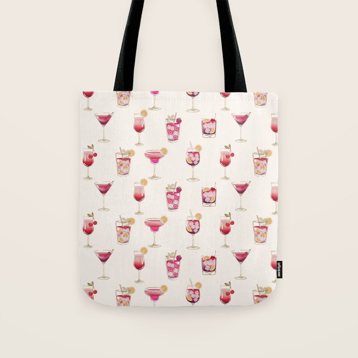  Light Glam Cocktails Theme Tote Bag Gallery Image 1