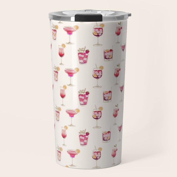  Light Glam Cocktails Theme Travel Mug Gallery Image 1