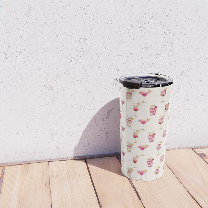  Light Glam Cocktails Theme Travel Mug Gallery Image 4