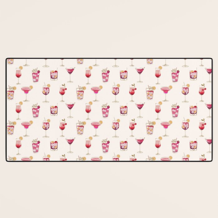  Light Glam Cocktails Theme Desk Mat Gallery Image 3