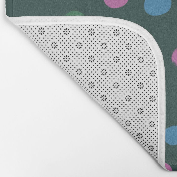 Dancing Balls on Green Bath Mat Gallery Image 2