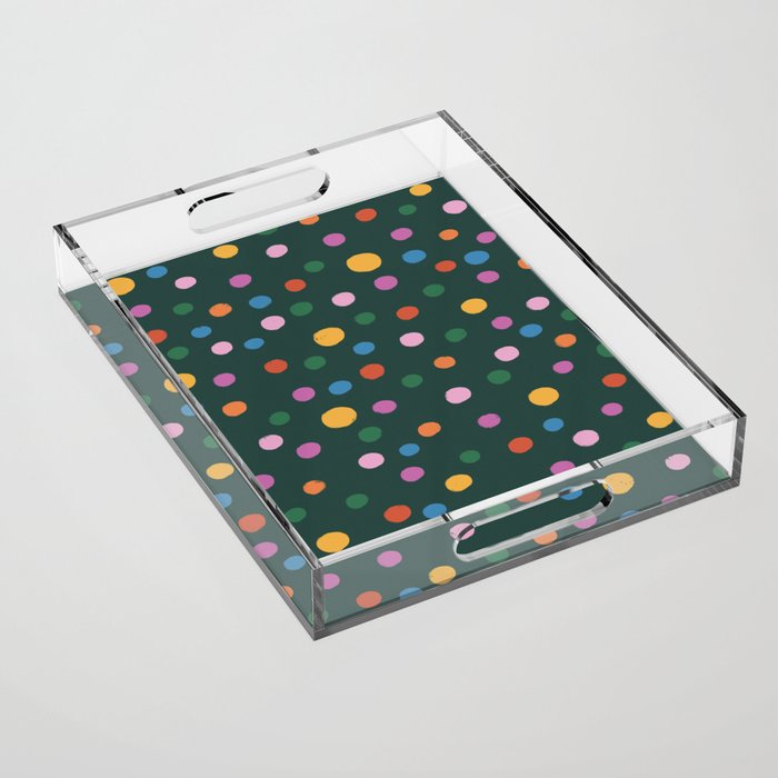 Dancing Balls on Green Acrylic Tray Gallery Image 1