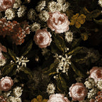 Antique Botanical Roses And Chamomile Midnight Sepia Garden Coffee Mug Gallery Image 2