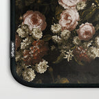 Antique Botanical Roses And Chamomile Midnight Sepia Garden Laptop Sleeve Gallery Image 3