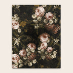 Antique Botanical Roses And Chamomile Midnight Sepia Garden Notebook Gallery Image 4