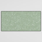 Topographic- Sage Green Desk Mat Gallery Image 3