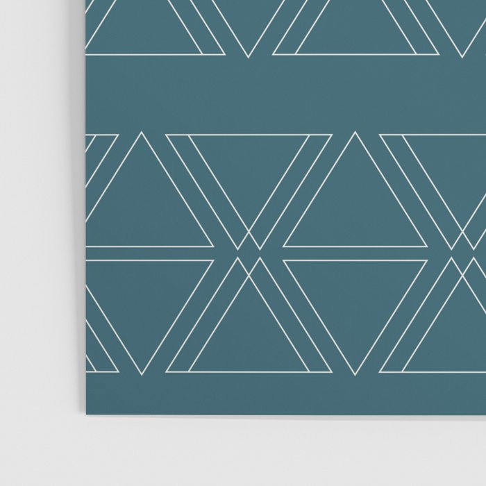lines geo-teal Poster Gallery Image 3
