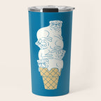 Pug Ice Cream Travel Mug Gallery Image 1