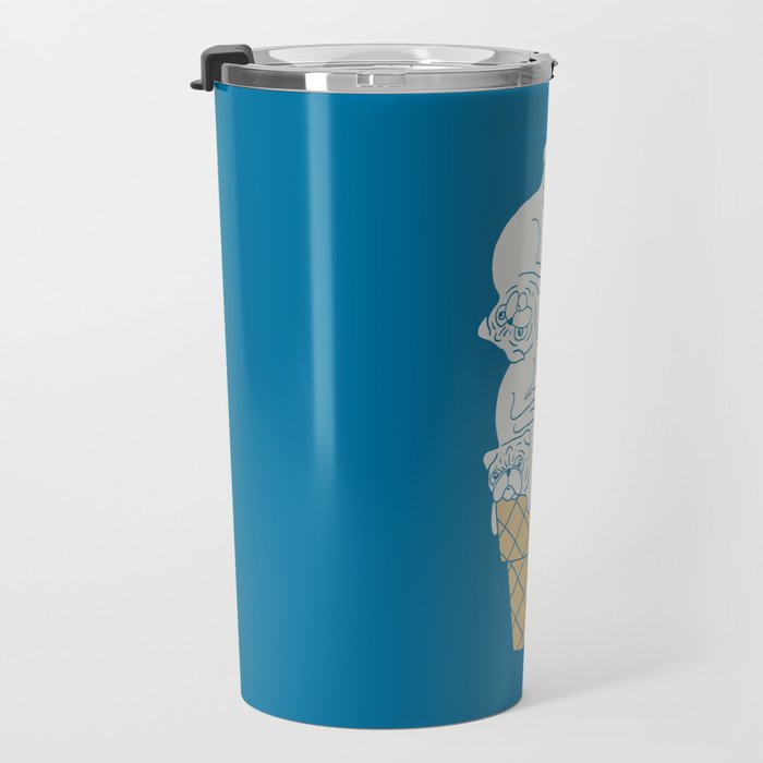 Pug Ice Cream Travel Mug Gallery Image 3