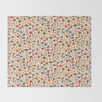 Exotic Floral Garden Throw Blanket Gallery Image 2