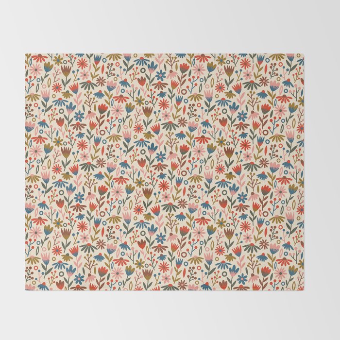 Exotic Floral Garden Throw Blanket Gallery Image 2