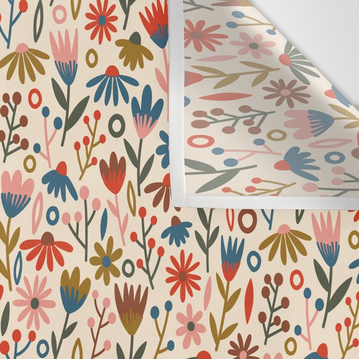 Exotic Floral Garden Wall Tapestry Gallery Image 3