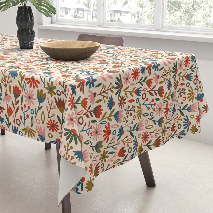 Exotic Floral Garden Tablecloth Gallery Image 3