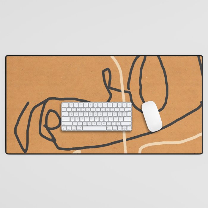 Abstract Face 6 Desk Mat Gallery Image 1