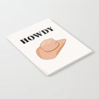 Howdy - Cowboy Hat Neutral Beige Notebook Gallery Image 2