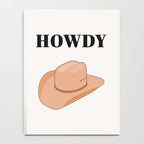 Howdy - Cowboy Hat Neutral Beige Notebook Gallery Image 4