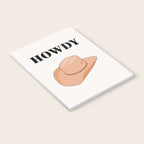 Howdy - Cowboy Hat Neutral Beige Notebook Gallery Image 3