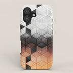 Ombre Concrete Cubes iPhone Case Gallery Image 1