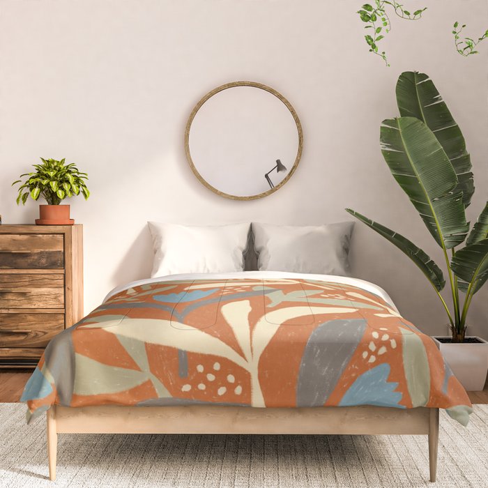 Hand Drawn Florals #1 Comforter Gallery Image 3