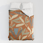 Hand Drawn Florals #1 Duvet Cover Gallery Image 6