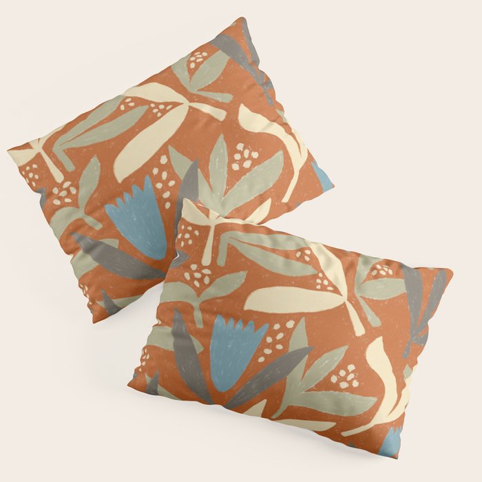 Hand Drawn Florals #1 Pillow Sham Gallery Image 3
