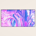 cotton candy marble Desk Mat Gallery Image 3