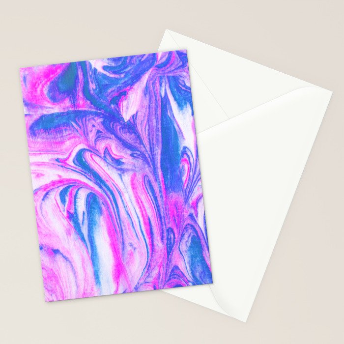 cotton candy marble Stationery Card Gallery Image 2