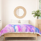 cotton candy marble Duvet Cover Gallery Image 3