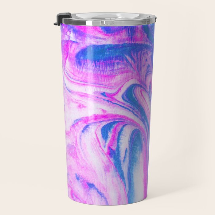 cotton candy marble Travel Mug Gallery Image 3