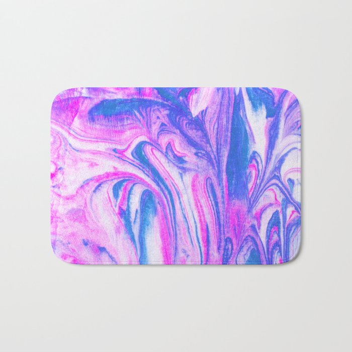 cotton candy marble Bath Mat Gallery Image 1