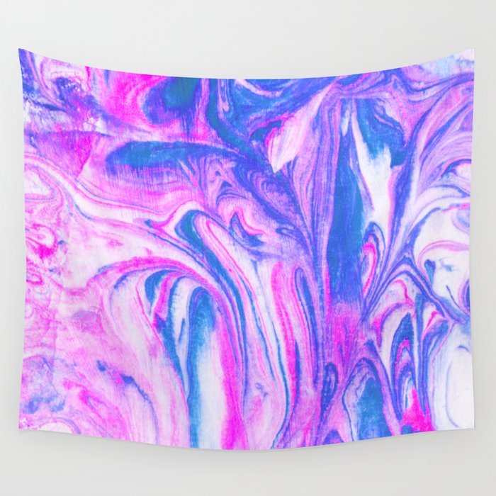 cotton candy marble Wall Tapestry Gallery Image 1