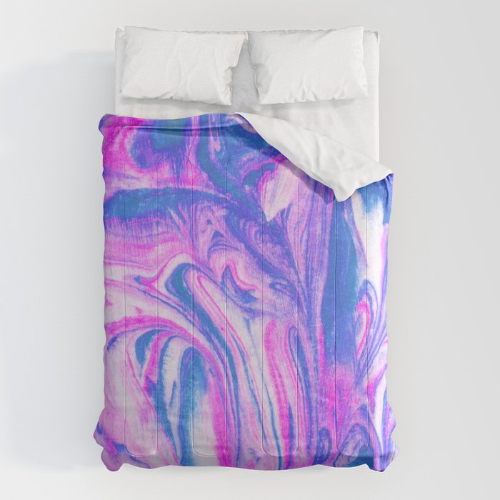 cotton candy marble Comforter Gallery Image 6