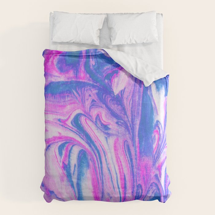 cotton candy marble Duvet Cover Gallery Image 6