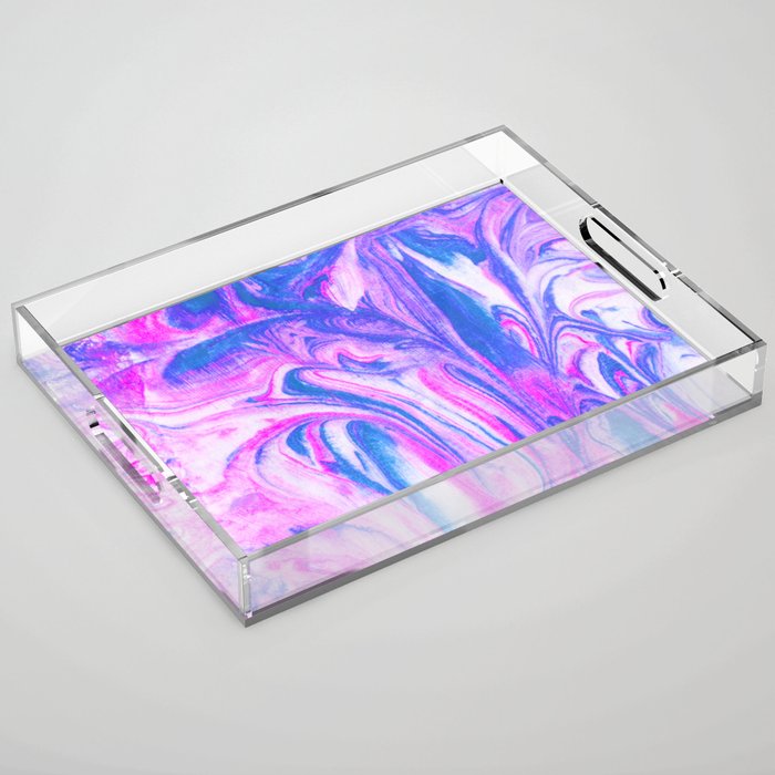 cotton candy marble Acrylic Tray Gallery Image 1