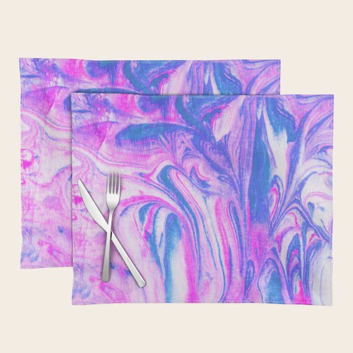 cotton candy marble Placemat Gallery Image 1