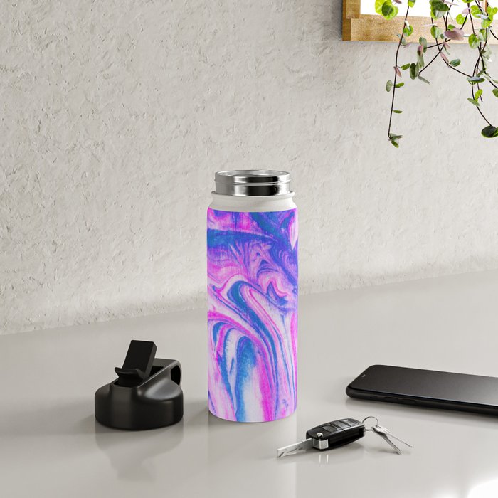 cotton candy marble Water Bottle Gallery Image 4