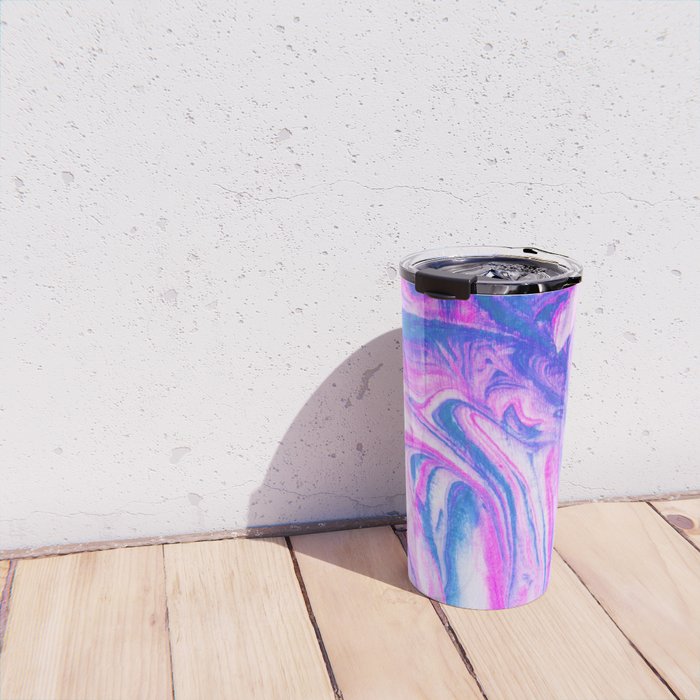 cotton candy marble Travel Mug Gallery Image 4