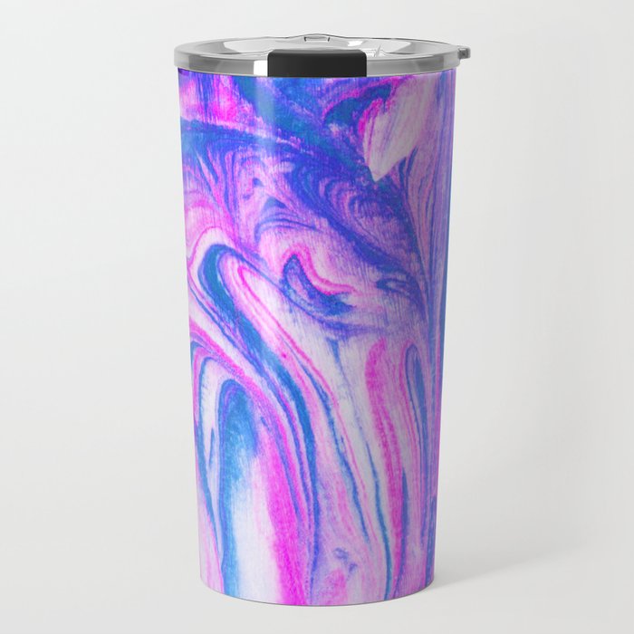 cotton candy marble Travel Mug Gallery Image 1
