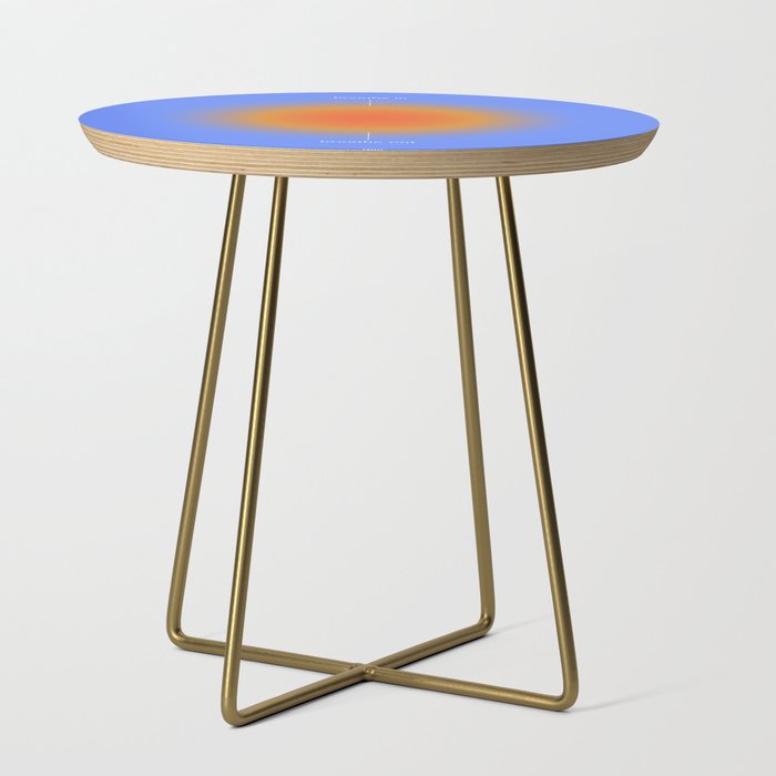 Positive Affirmations Gradient Side Table Gallery Image 1