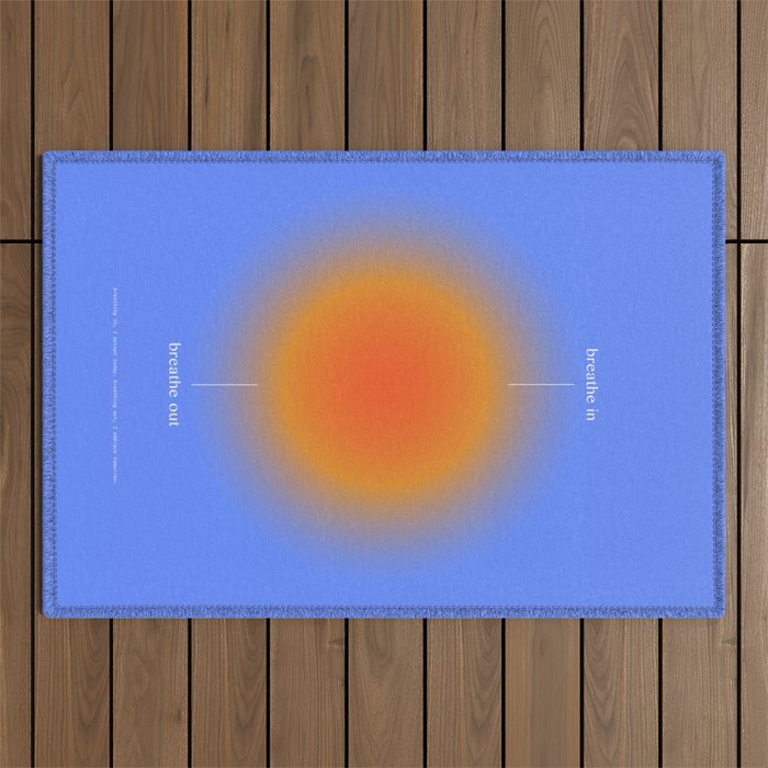 Positive Affirmations Gradient Outdoor Rug Gallery Image 1