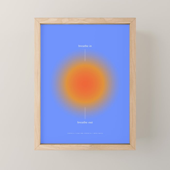 Positive Affirmations Gradient Mini Art Print Gallery Image 1